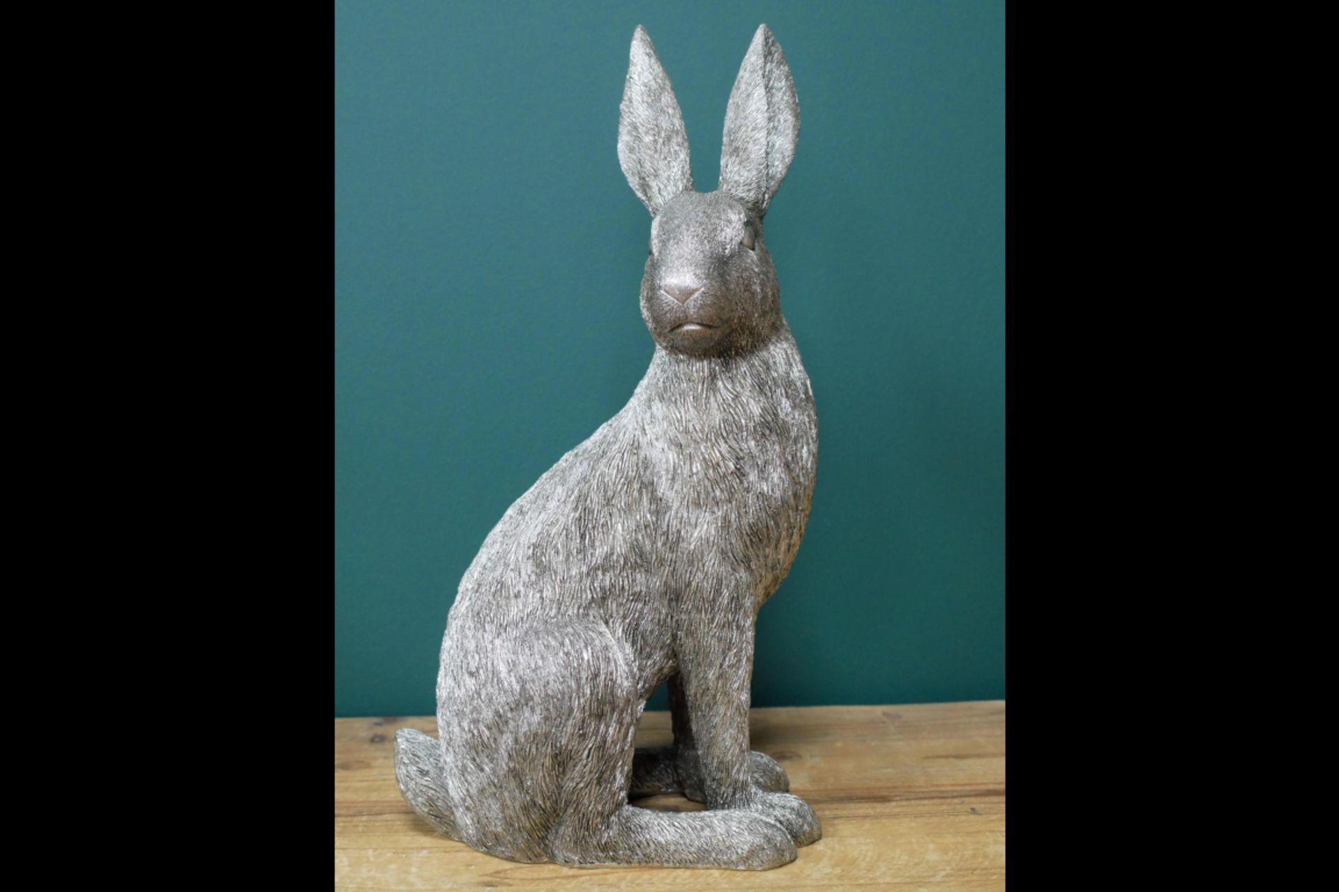 Large Silver Hare Ornament - Image 3 of 6