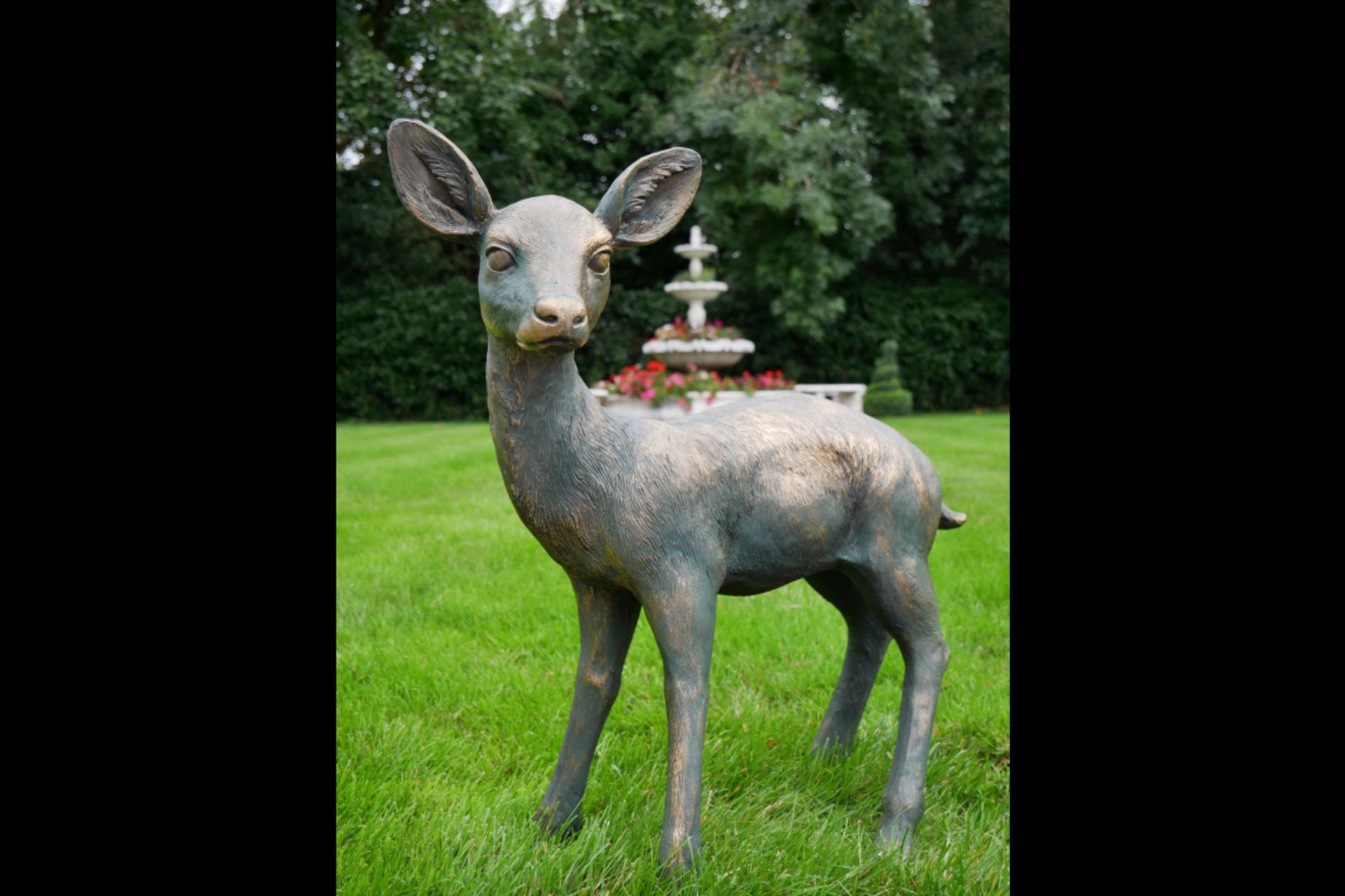 Large Baby Deer Garden Ornament - Image 4 of 5