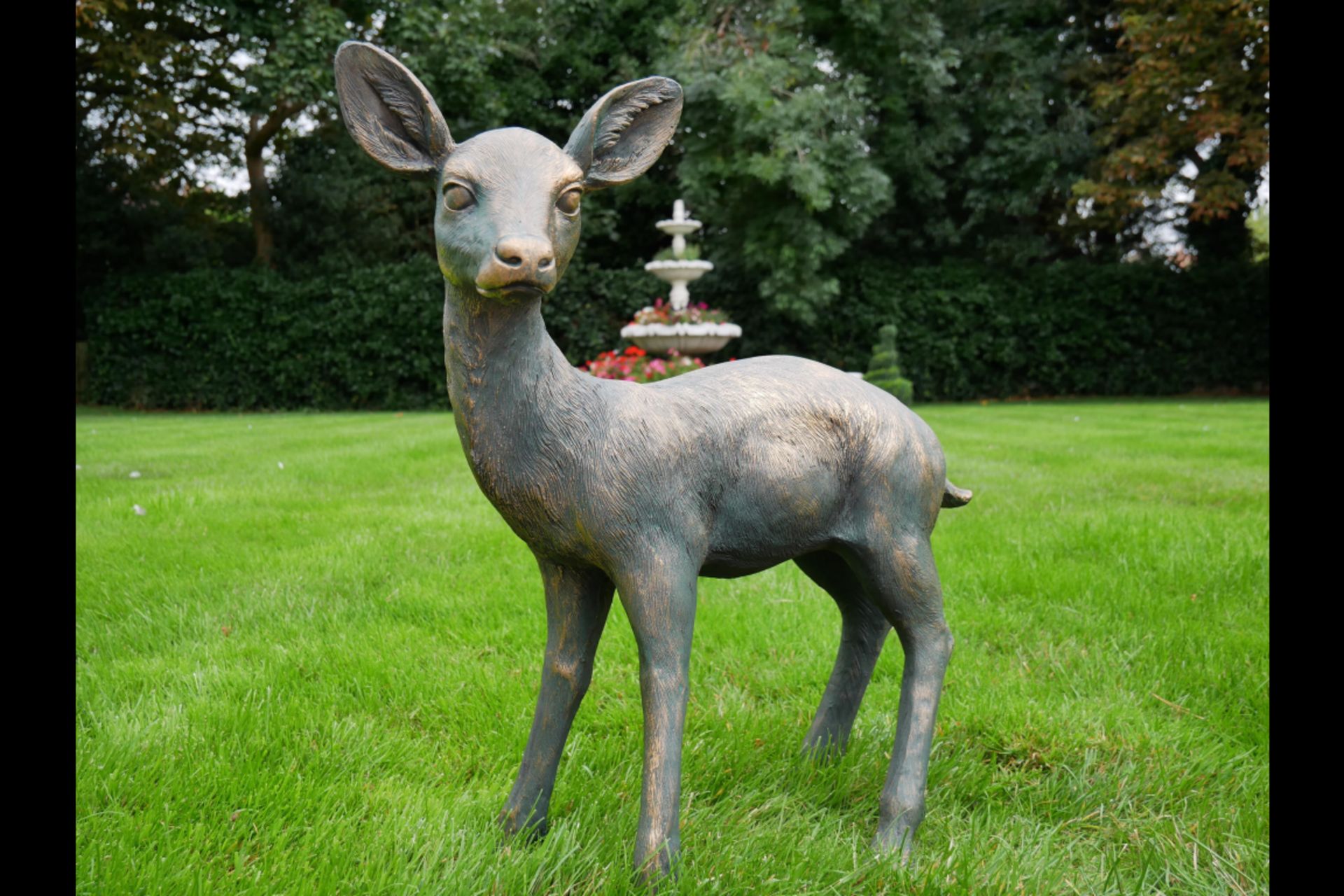 Large Baby Deer Garden Ornament - Image 5 of 5