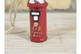 Rare, Last Ornament of The Robin on Queen Elizabeth Post Box