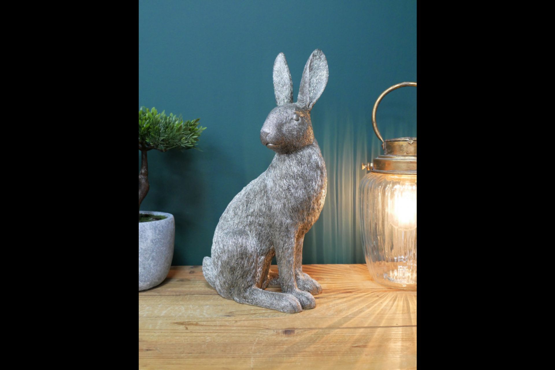 Large Silver Hare Ornament