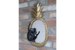 Pineapple Monkey Mirror