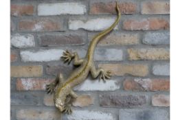 Large Golden Lizard Ornament