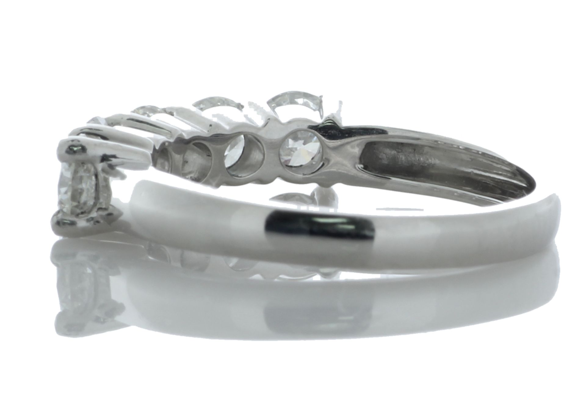 Platinum Claw Set five stone Diamond Ring 1.25 Carats - Image 3 of 5