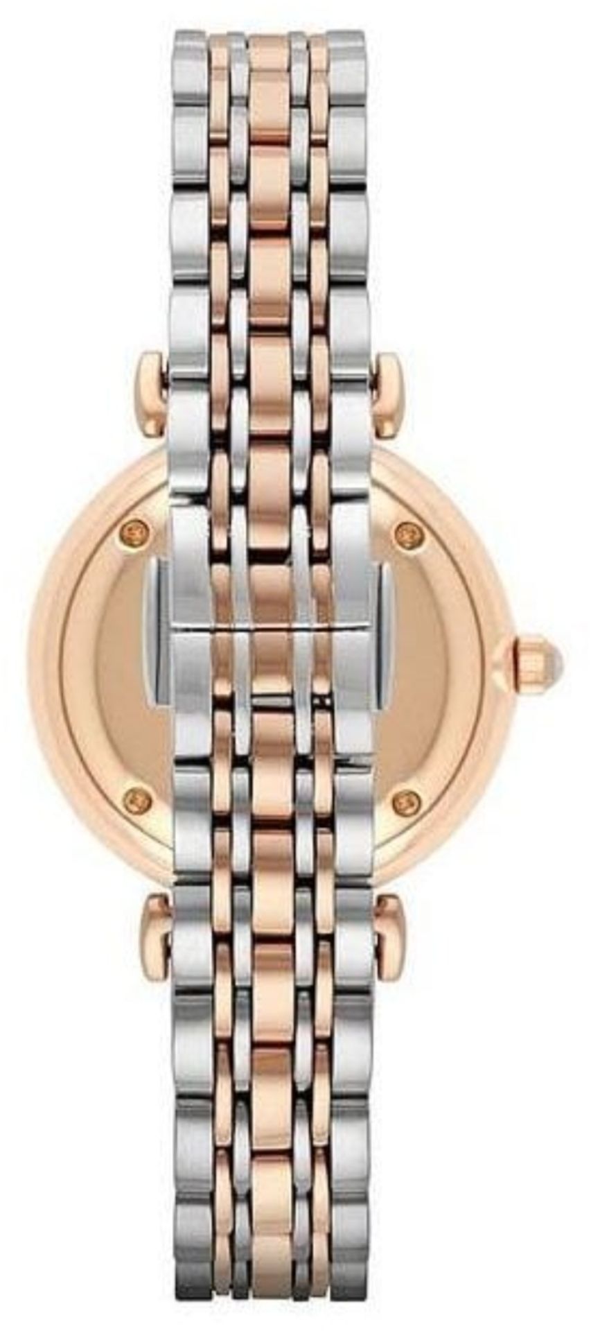 Emporio Armani AR1725 Ladies Gianni T-Bar Two Tone Bracelet Quartz Watch - Image 6 of 7