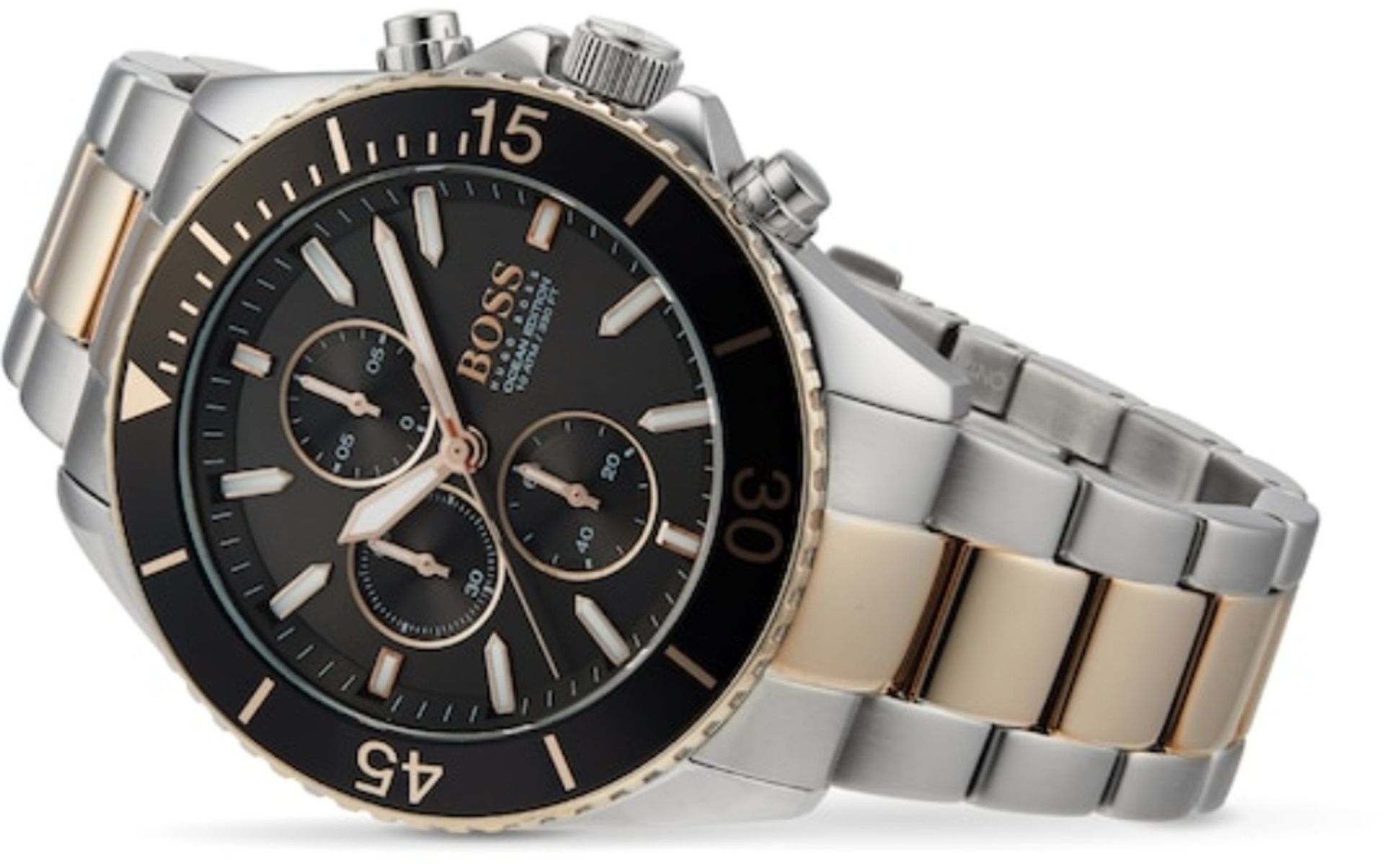 Hugo Boss 1513705 Men's Ocean Edition Two Tone Bracelet Chronograph Watch - Image 4 of 7