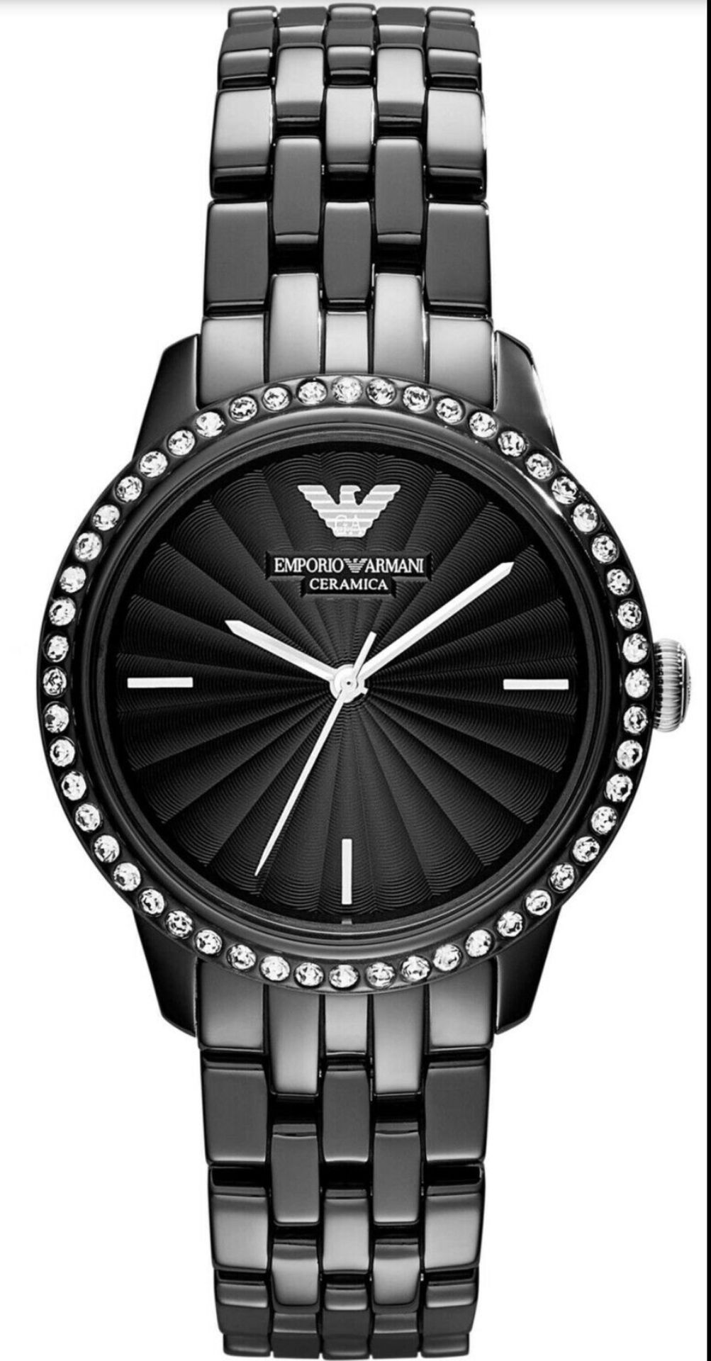 Emporio Armani AR1478 Ladies Black Ceramica Quartz Watch