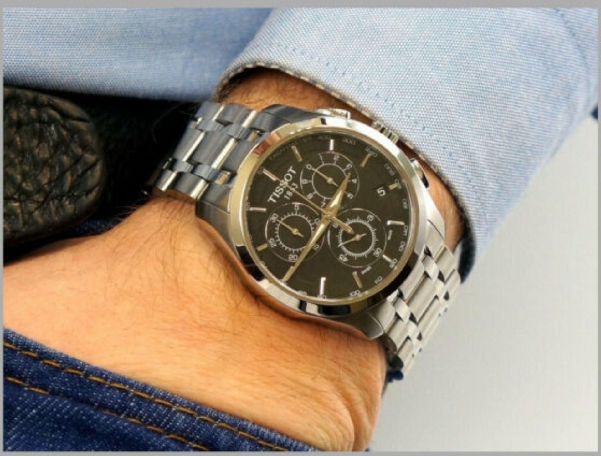 TISSOT T035.617.11.051.00 Men's Couturier Quartz Chronograph Watch - Image 5 of 10