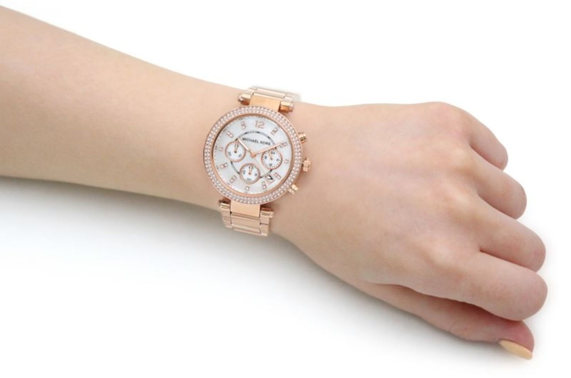 Ladies Michael Kors Parker Chronograph Watch MK5491 - Image 5 of 8