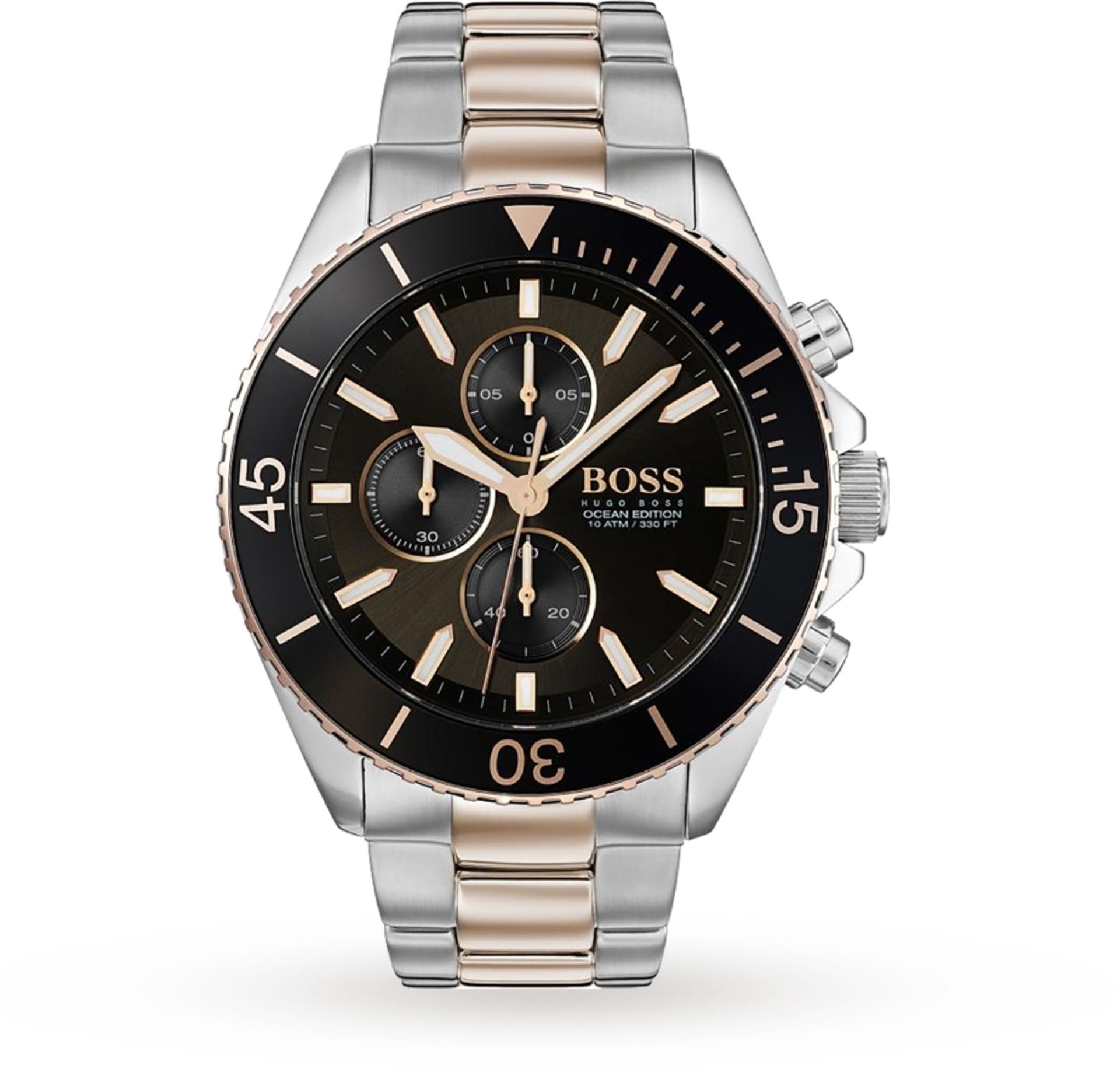 Hugo Boss 1513705 Men's Ocean Edition Two Tone Bracelet Chronograph Watch - Image 3 of 7