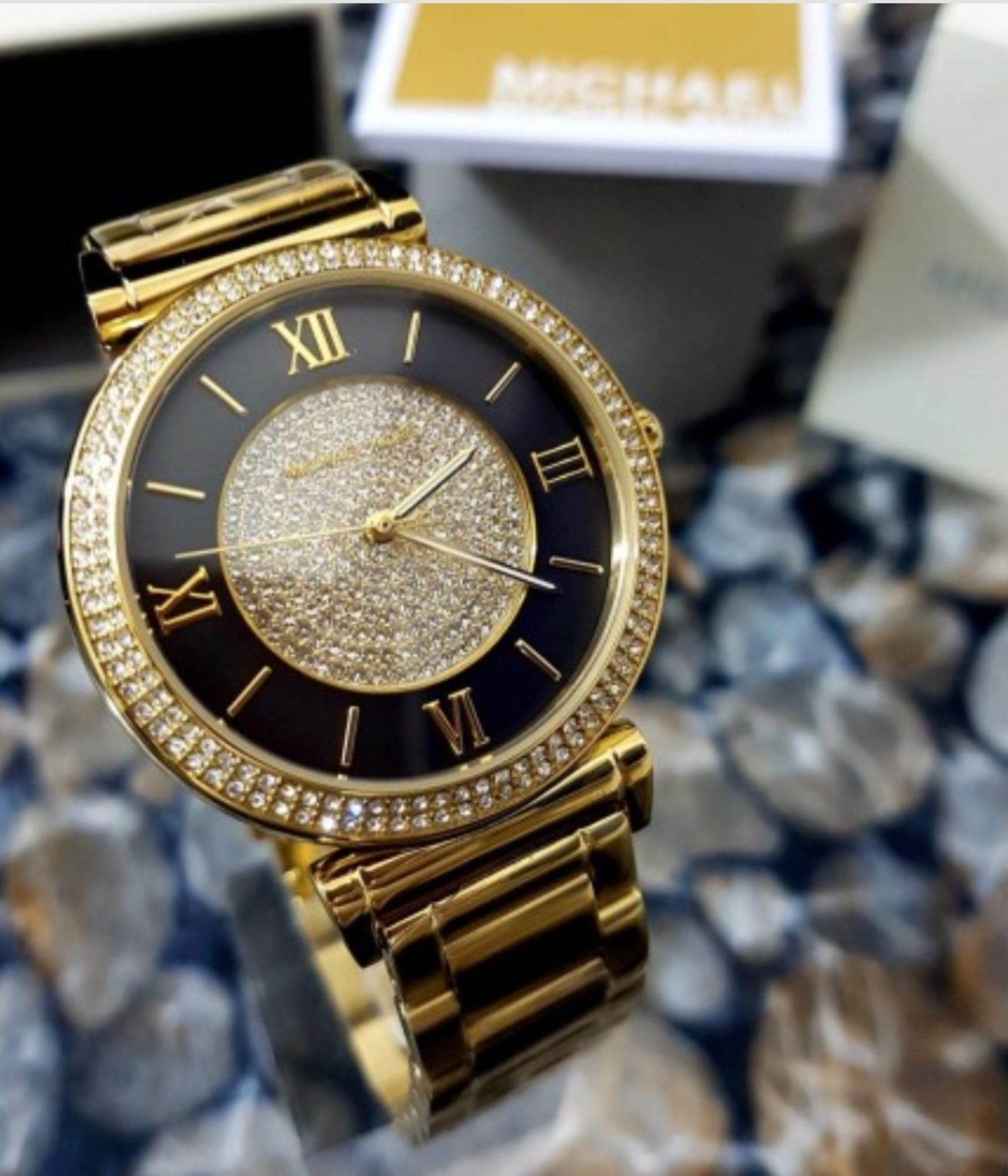 Michael Kors MK3338 Ladies Gold Catlin Watch - Image 3 of 9