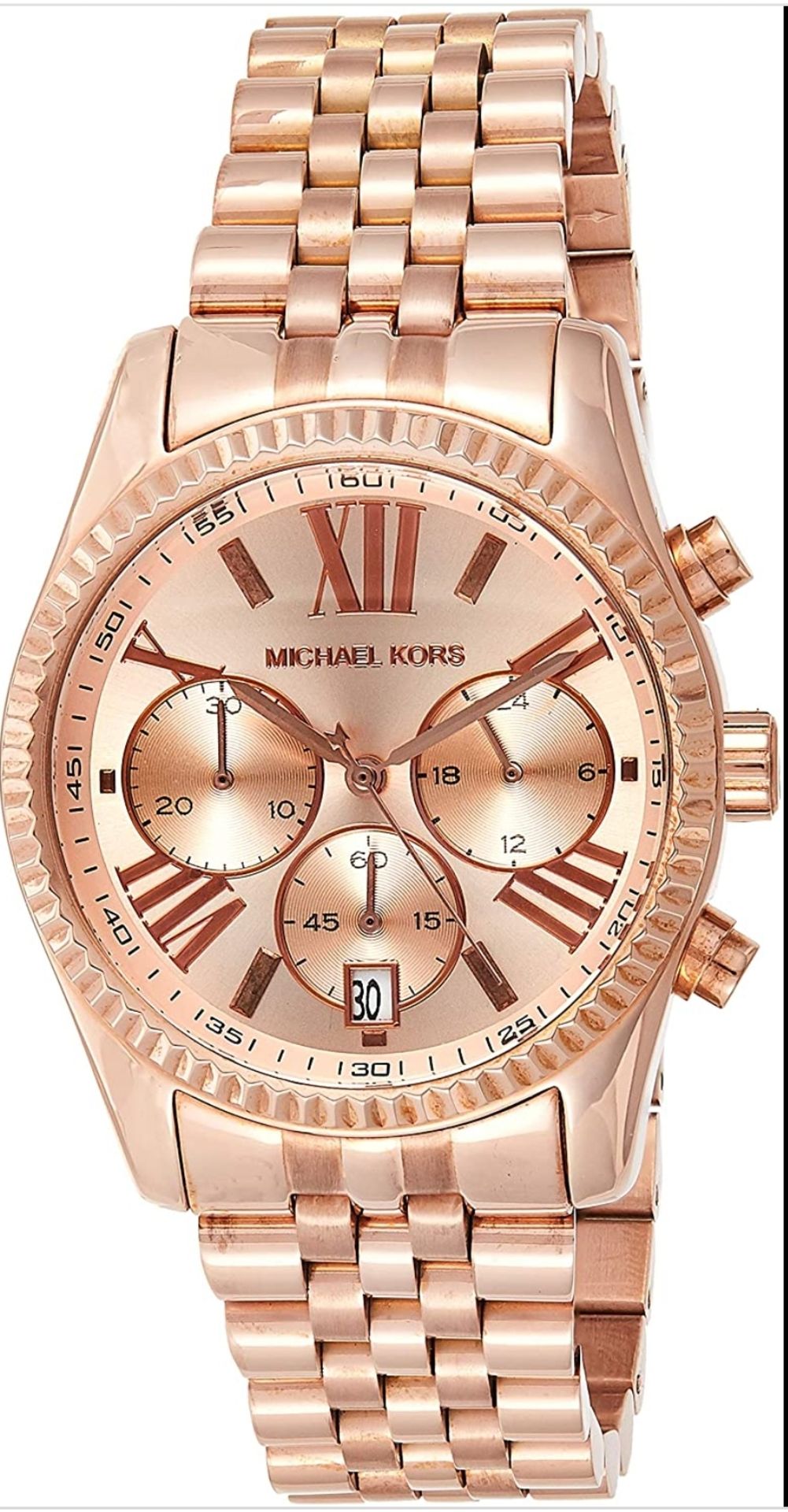 Michael Kors MK5569 Ladies Rose Gold Lexington Quartz Watch