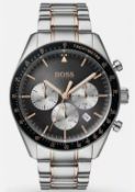 Hugo Boss 1513634 Men's Trophy Two Tone Rose Gold & Silver Chronograph Watch