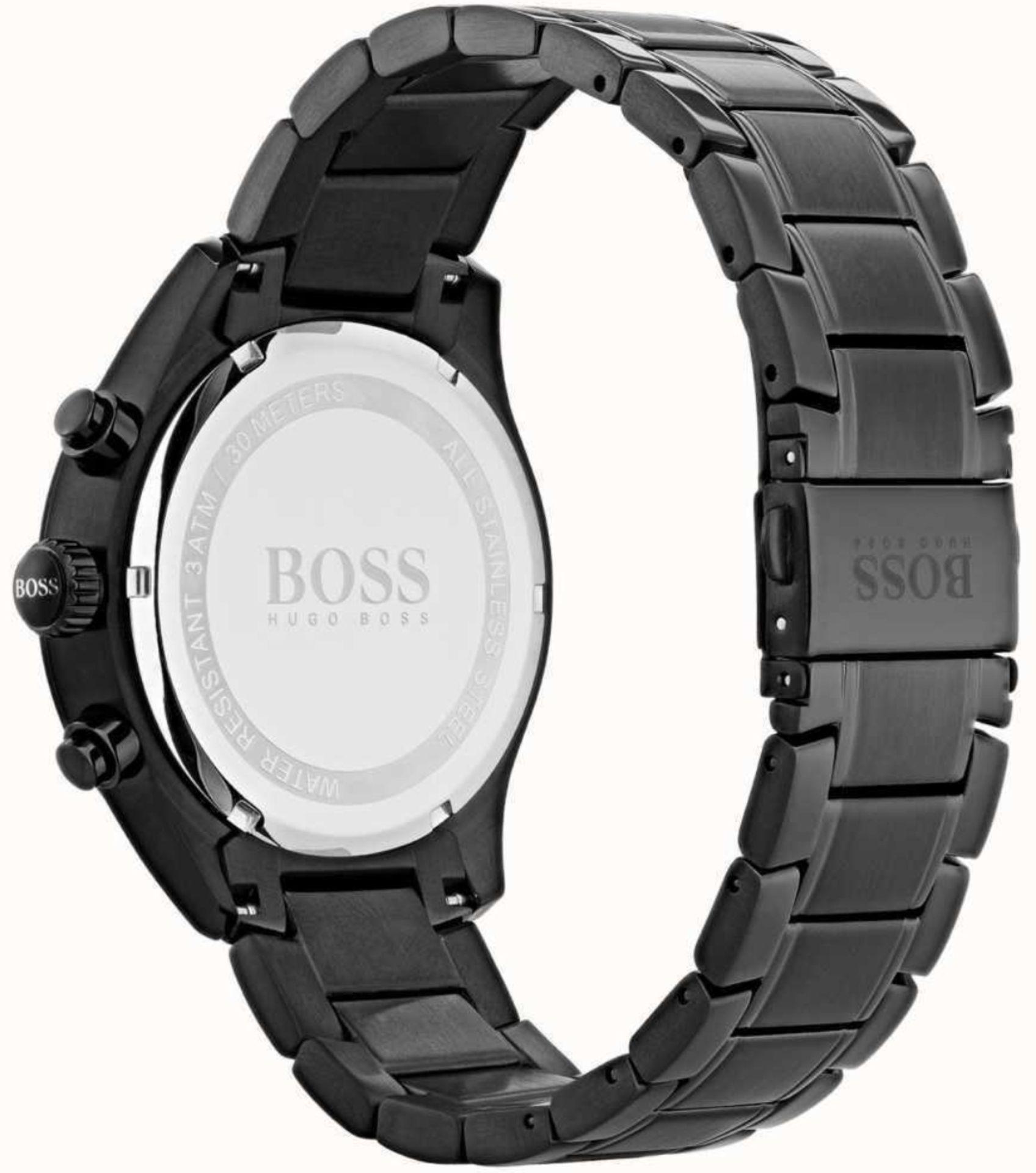 Hugo Boss 1513578 Men's Grand Prix Black Stainless Steel Bracelet Chronograph Watch - Image 6 of 7