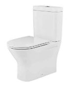 Brand New Boxed Falcon Comfort Rimless Back To Wall Close Coupled Toilet with Soft Close Toilet S...