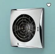 Brand New Boxed Whisper Wall Mounted Bathroom Extractor Fan - Chrome RRP £98 **No VAT**
