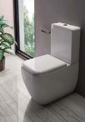 Brand New Boxed Cedar Back To Wall Close Coupled Toilet with Soft Close Toilet Seat RRP £354 *No...