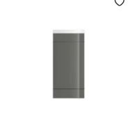 House Beautiful Ele-ment(s) Gloss Grey Floorstanding Cloakroom Vanity Unit RRP £200 *No VAT*