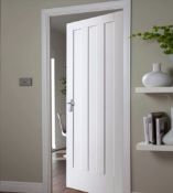 Brand New Boxed Jeld-Wen Internal Aston 3 Panel Door 198cm x 83cm- Primed RRP £159.48 **No Vat**