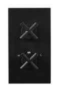 Brand New Boxed Noir Concealed Shower Valve Dual Thermostatic - Black RRP £290 *No VAT*