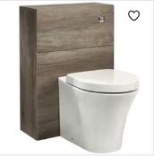 Brand New Boxed Mino 600mm Toilet Unit - Nebraska Oak RRP £220 *No VAT*