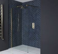 Brand New Boxed Milano Wet Room Glass Panels x 2 777 x 1950mm RRP £599 *No VAT*