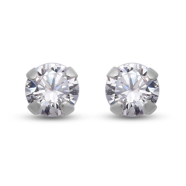 NEW!! ELANZA Simulated Diamond Stud Earrings - Set of 2 - Image 5 of 5