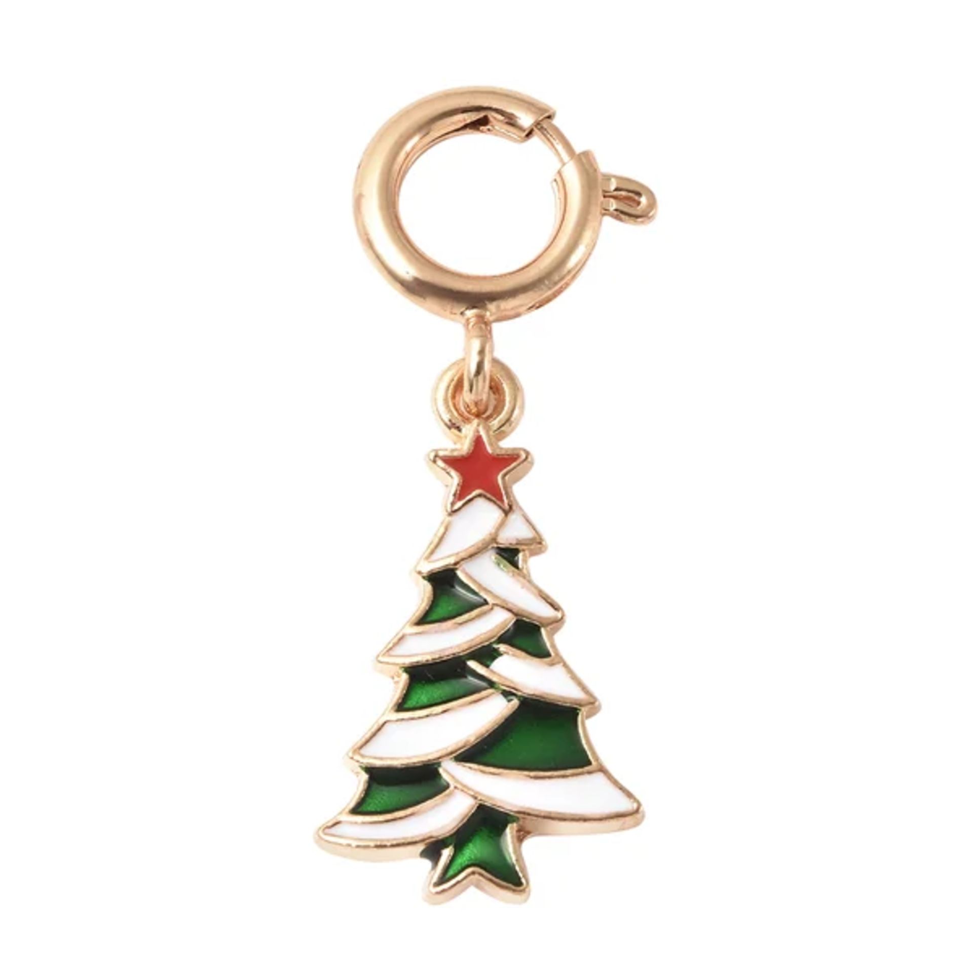 NEW!! Christmas Theme Multi Purpose Christmas Tree Enamelled Charm - Image 2 of 4