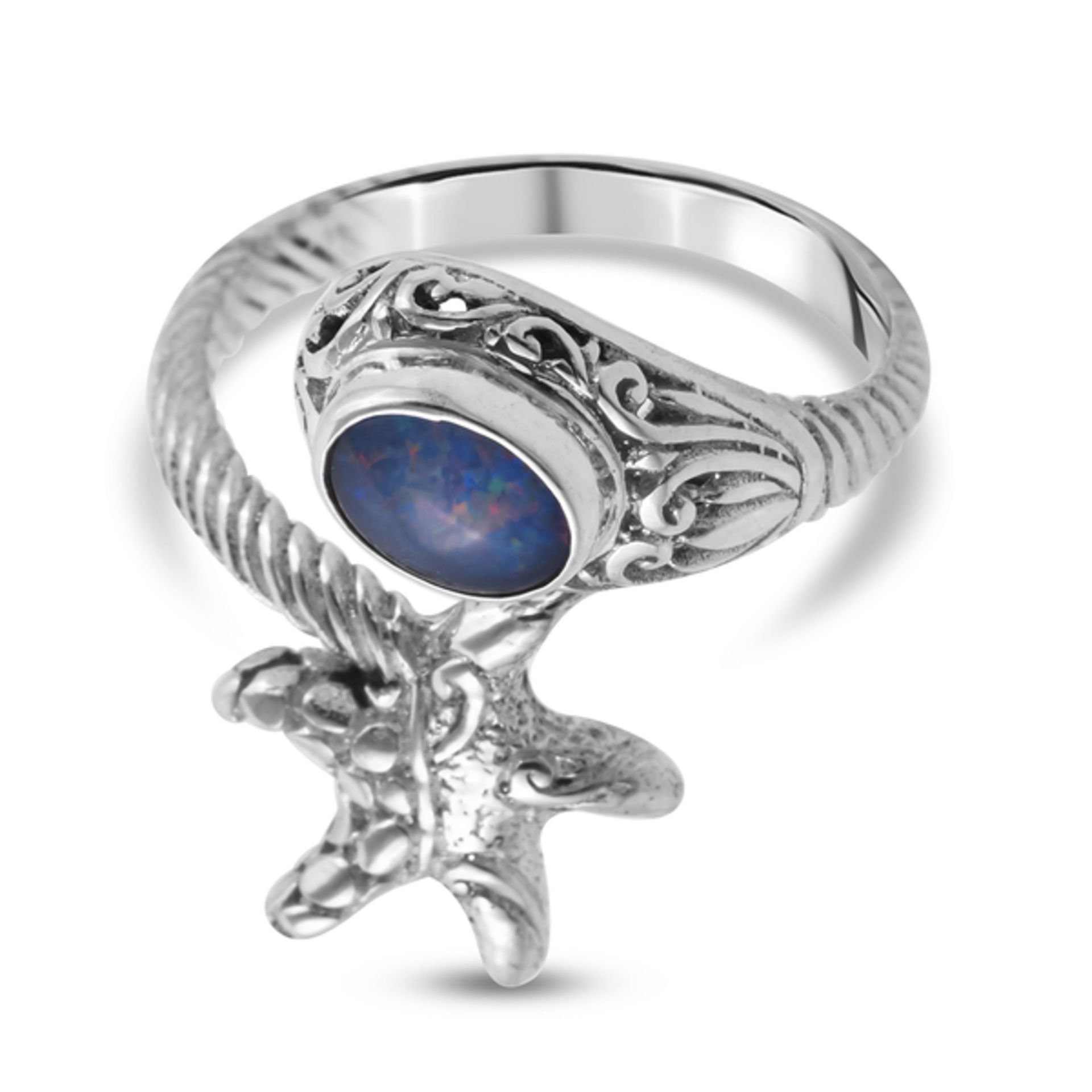 NEW!! Royal Bali Collection Australian Boulder Opal Ring - Image 2 of 4