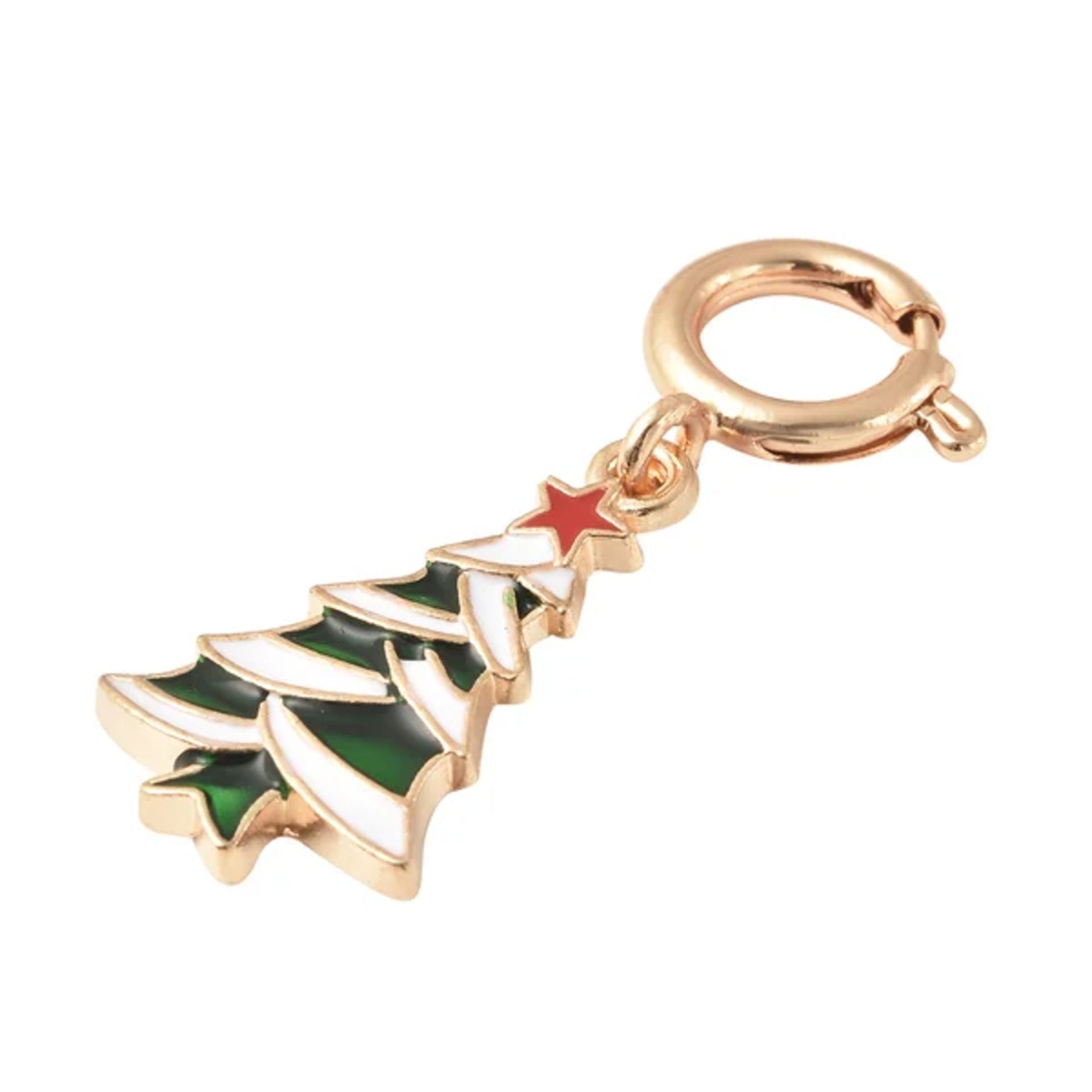 NEW!! Christmas Theme Multi Purpose Christmas Tree Enamelled Charm - Image 3 of 4