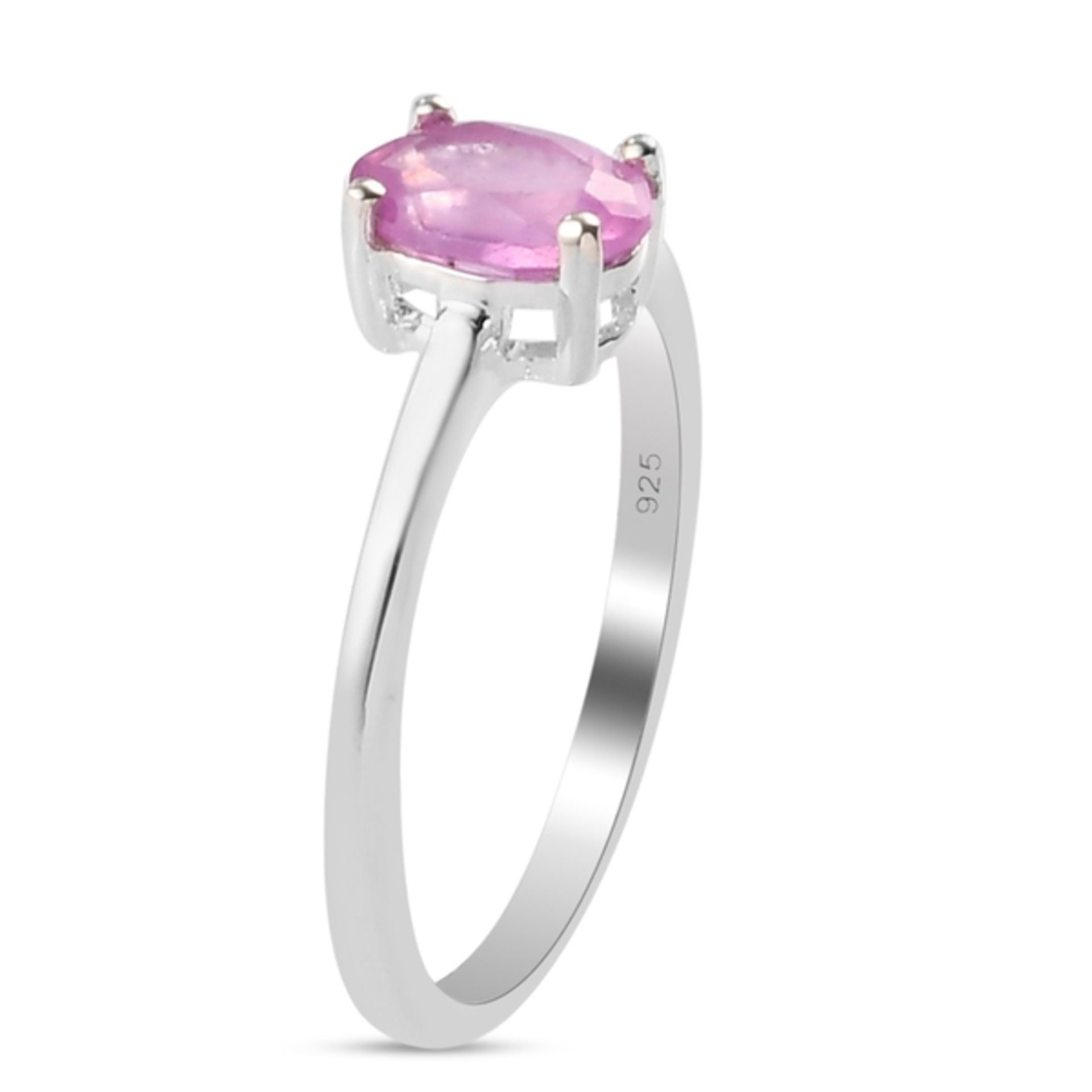 NEW!! 2 Piece Set - Pink Sapphire and Natural Cambodian Zircon Ring and Pendant - Image 3 of 5