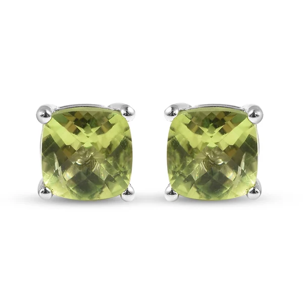 NEW!! 3 Piece Set - Hebei Peridot Solitaire Ring, Pendant and Stud Earrings - Image 7 of 7