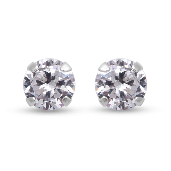 NEW!! ELANZA Simulated Diamond Stud Earrings - Set of 2 - Image 3 of 5