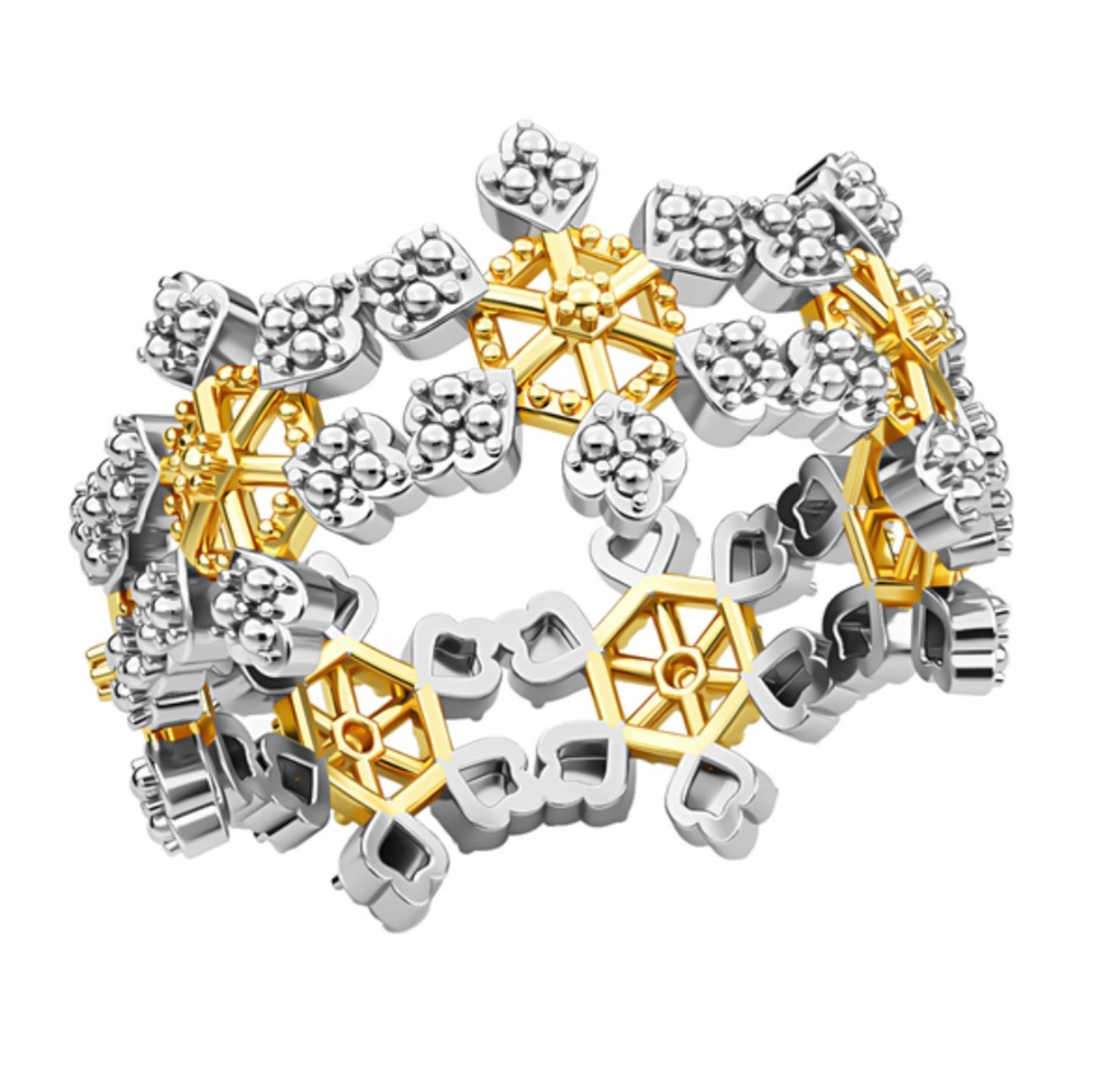 NEW!! Diamond Snowflake Ring