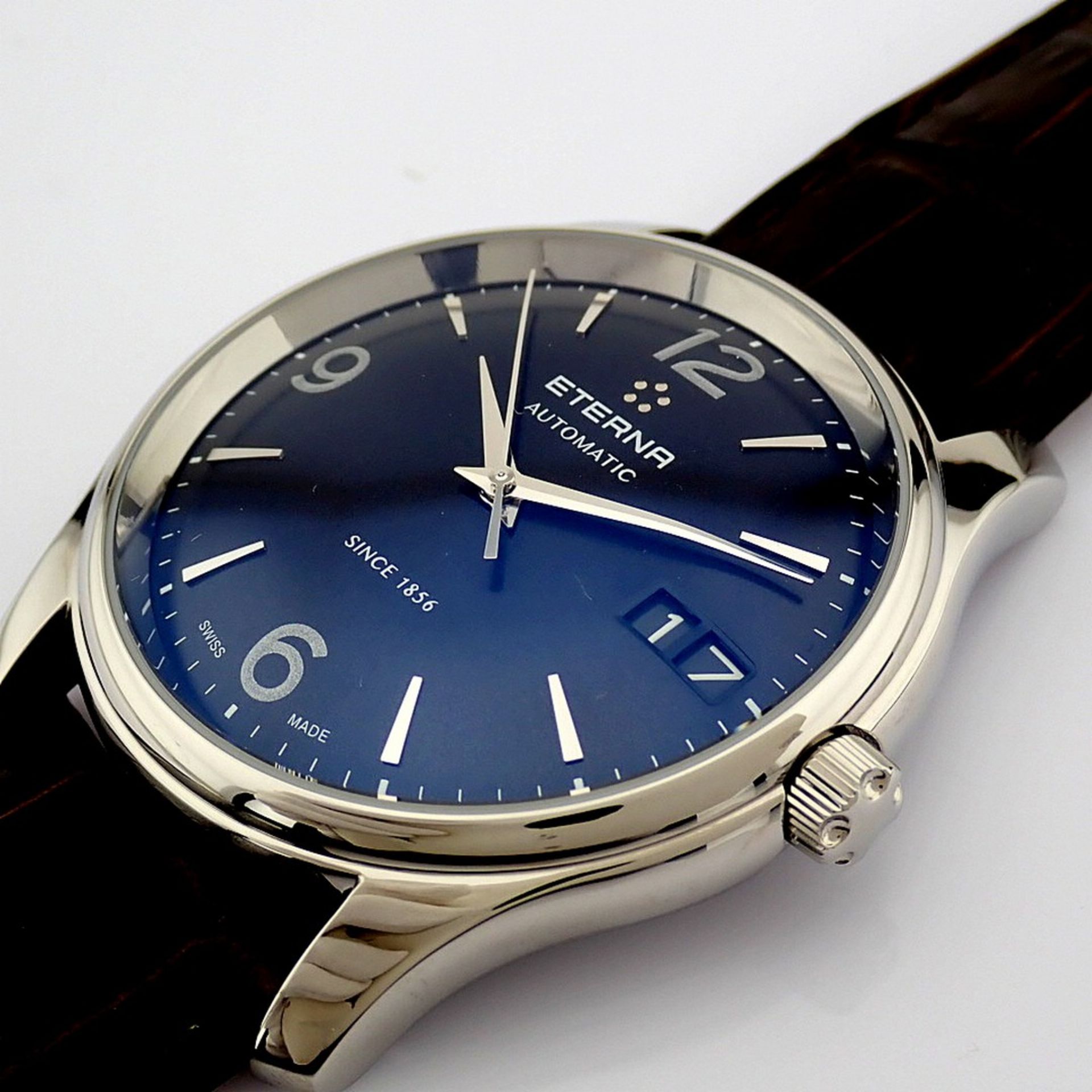 Eterna / Vaughan Big Date 7630.41 - Gentlmen's Steel Wrist Watch - Image 8 of 12