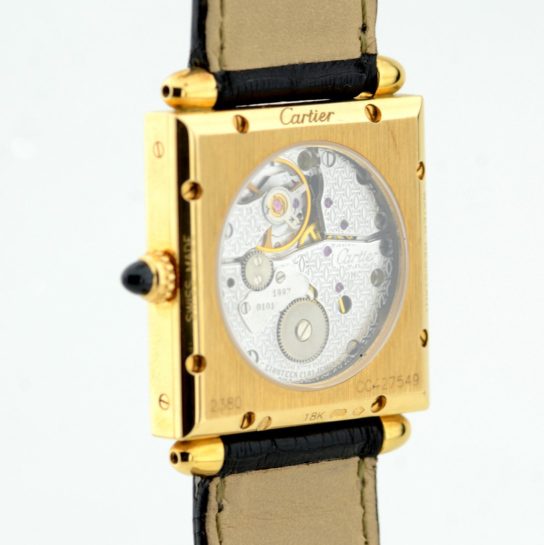 Cartier / Cartier Tank Obus Yellow Gold CPCP Mechanique - Unisex Yellow gold Wrist Watch - Image 6 of 12