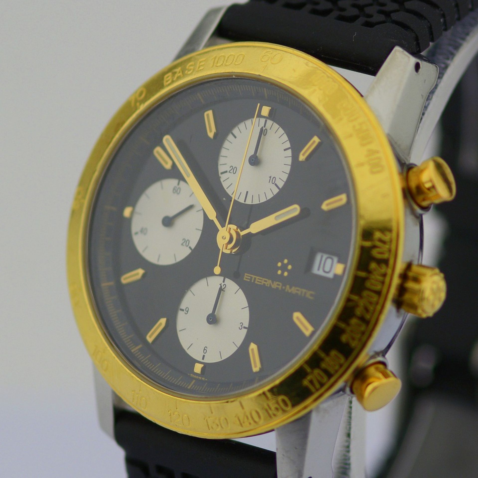 Eterna-Matic / Kontiki Chronograph - Gentlmen's Gold/Steel Wrist Watch - Image 7 of 10