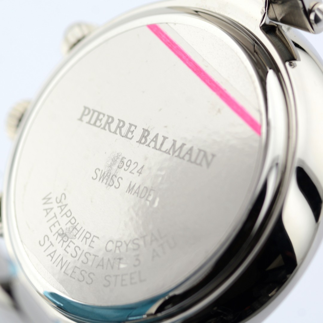 Pierre Balmain / Bubble Swiss Chronograph Date - Gentlmen's Steel Wrist Watch - Image 6 of 7