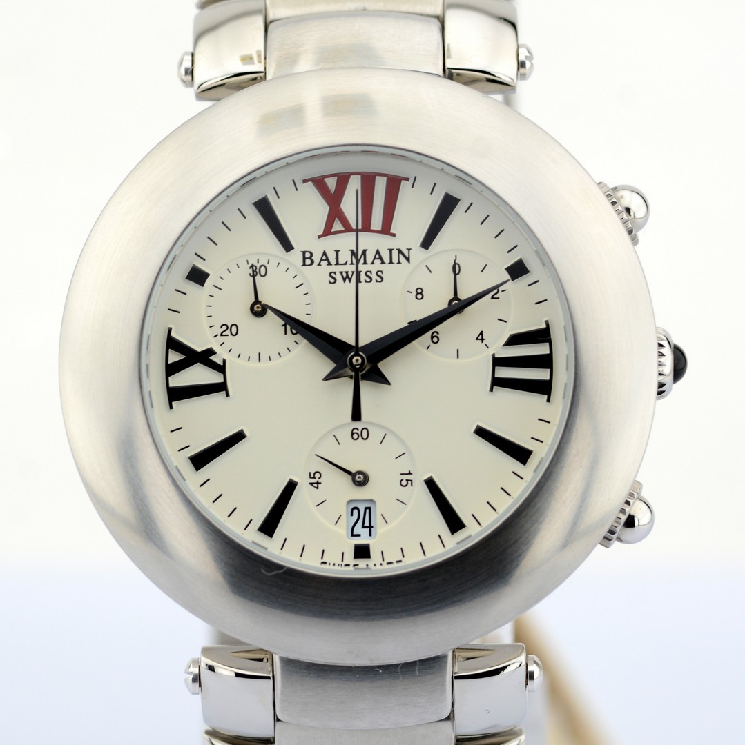 Pierre Balmain / Swiss Chronograph Date - Gentlmen's Steel Wrist Watch