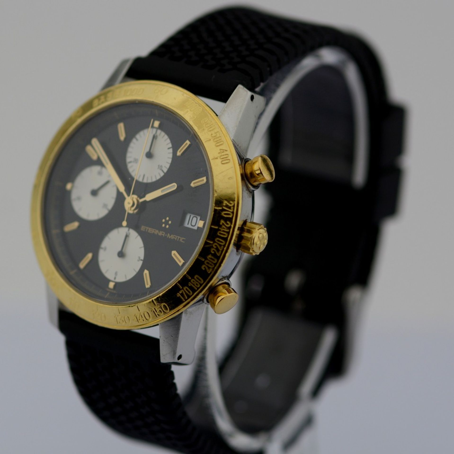 Eterna-Matic / Kontiki Chronograph - Gentlmen's Gold/Steel Wrist Watch - Image 6 of 10