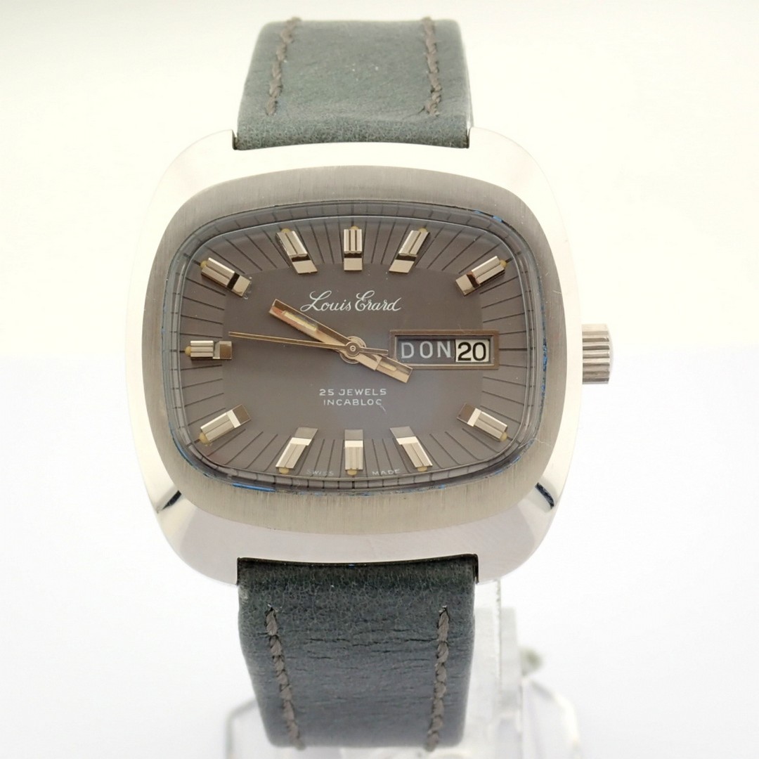 Louis Erard / INCABLOC Day Date - (Unworn) Gentlmen's Steel Wrist Watch - Image 10 of 10