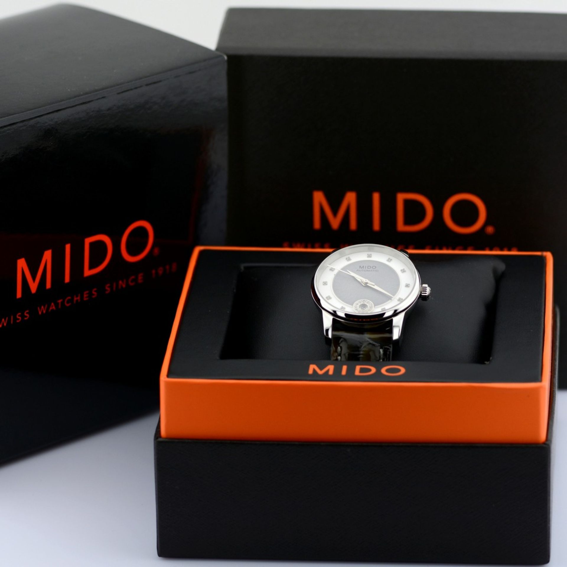 Mido / Automatic Diamonds Date - Unisex Steel Wrist Watch - Image 7 of 11