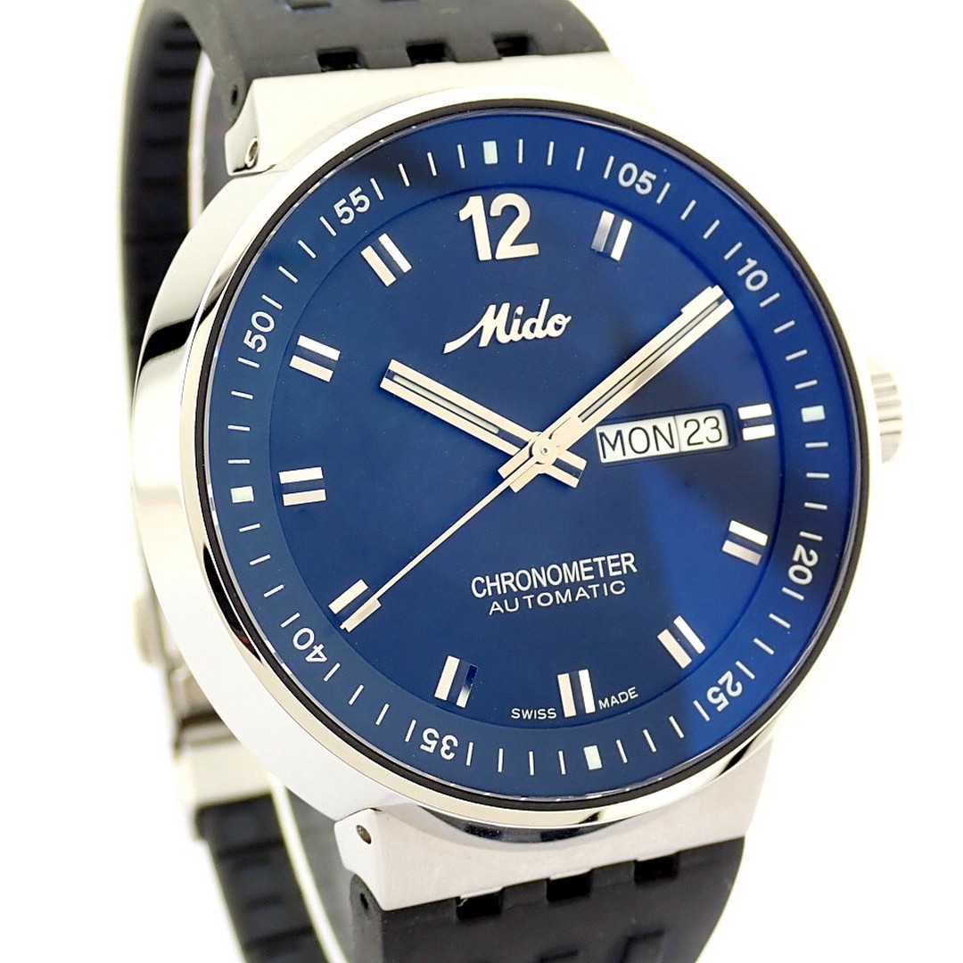 Mido / All Dial Day Date Choronometer Automatic Transparent (Unworn) - Gentlmen's Steel Wrist Watch