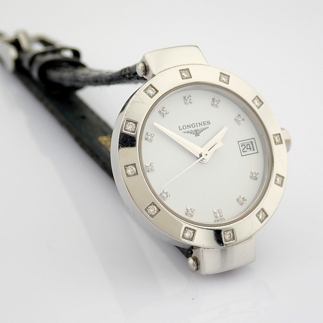 Longines / L5.175 Diamond Bezel & Dial - Lady's Steel Wrist Watch - Image 3 of 6