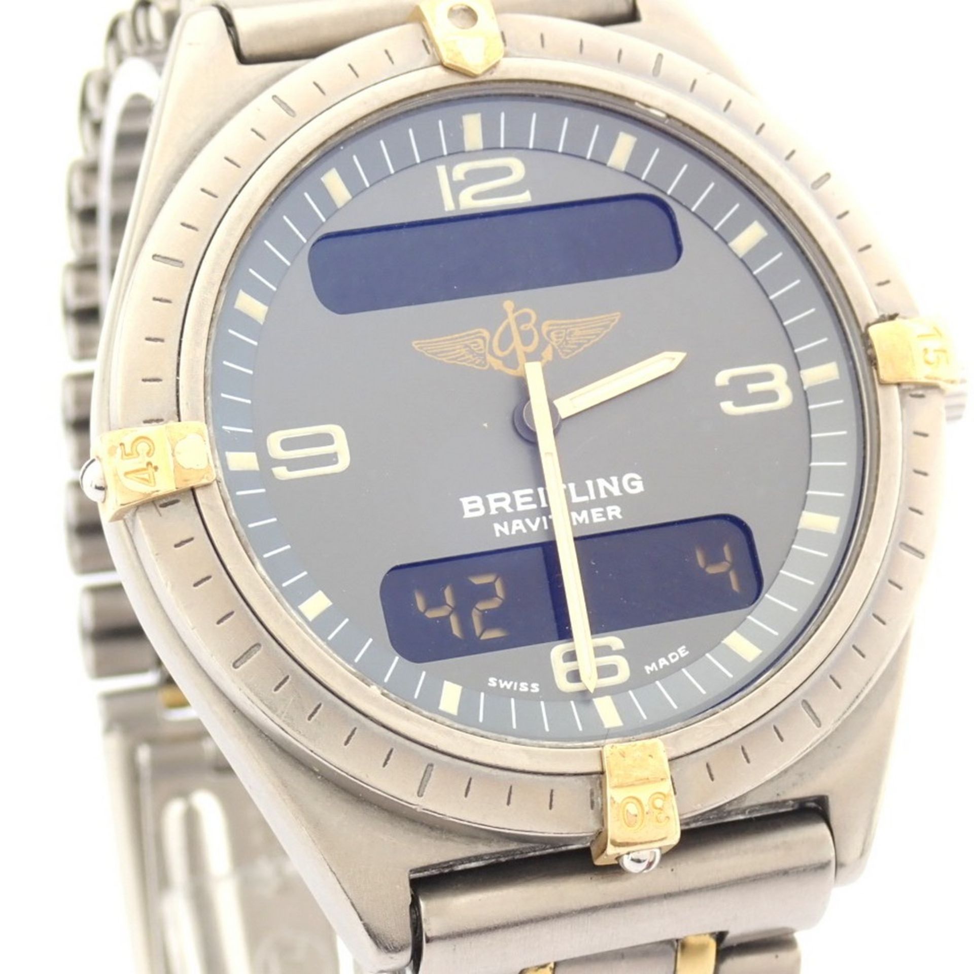 Breitling / Navitimer 80360 - Gentlmen's Titanium Wrist Watch - Image 9 of 16