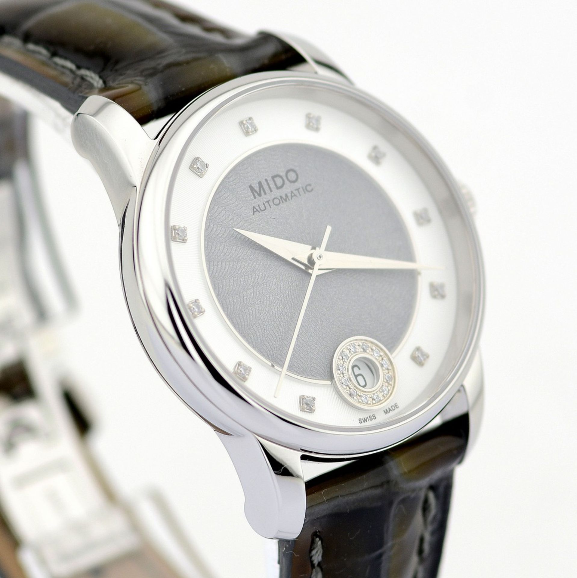 Mido / Automatic Diamonds Date - Unisex Steel Wrist Watch - Image 5 of 11