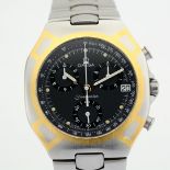 Omega / Seamaster Polaris Chronograph - Gentlmen's Gold/Steel Wrist Watch