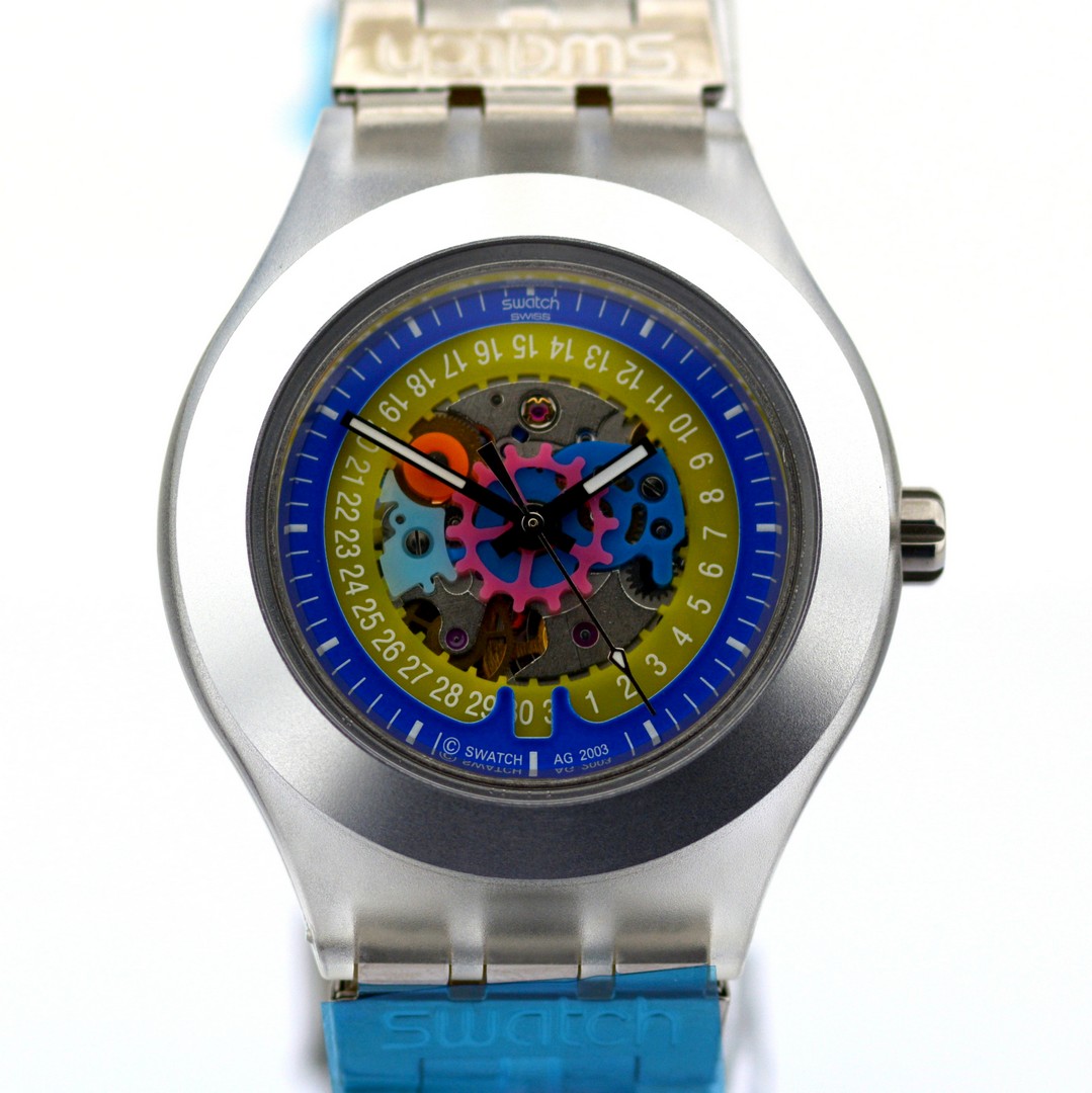 Swatch / Diaphane Irony Automatic - (Unworn) Unisex Steel Wrist Watch - Image 7 of 7