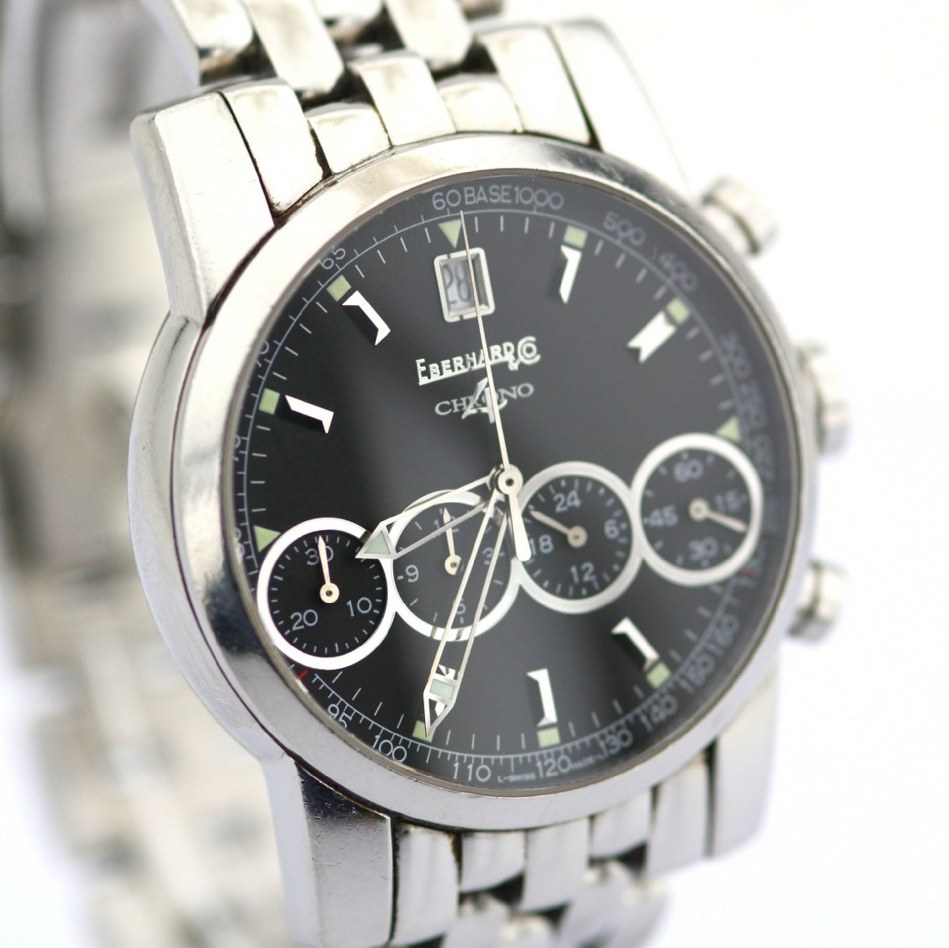 Eberhard & Co. / Chrono 4 Chronograph Automatic -Date - Gentlmen's Steel Wrist Watch - Image 2 of 8