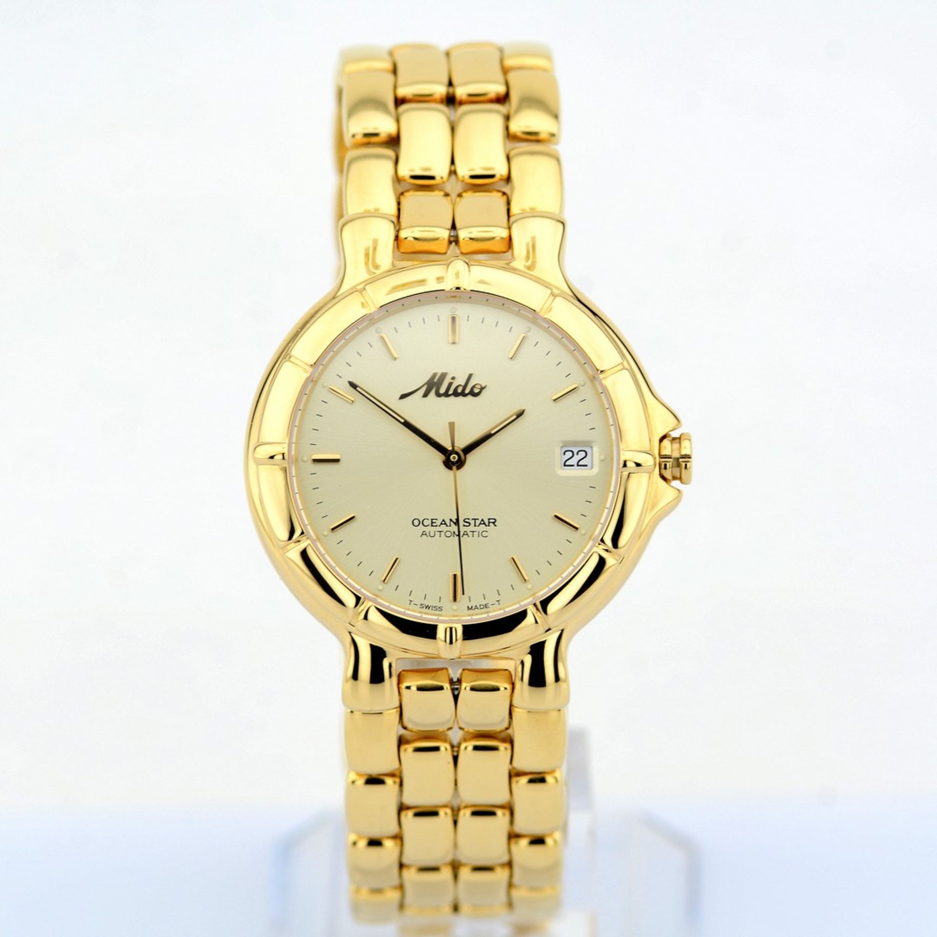 Mido / Ocean Star Automatic Date - Gentlmen's Gold-plated Wrist Watch - Image 3 of 8